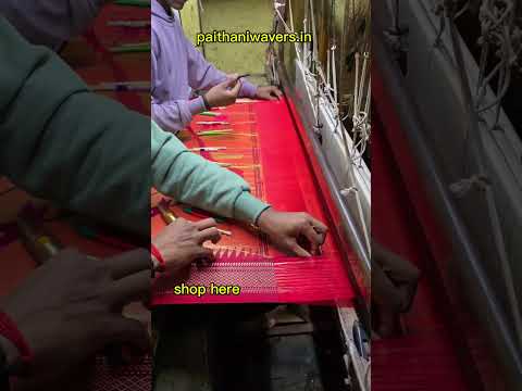 Making of Pure Silk Paithani Sarees #traditional #paithani #silk #indiansaree