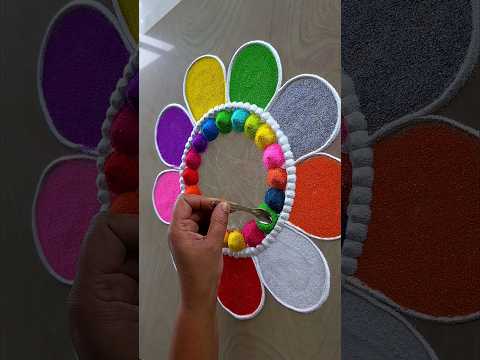 9 Days 9 Colors Navratri Rangoli designs