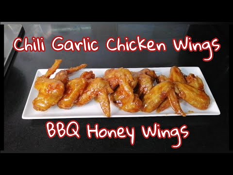 Chili Garlic & Honey BBQ Chicken Wings Recipe ❤️