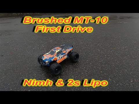 MT-10 Team Assosiated Brushed V2. first run, Nimh & 2s Lipo