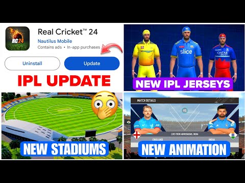 😳Real Cricket 24 IPL Big Update🤯 | New Jersey, New Bowling Action | Real Cricket 24 New Update