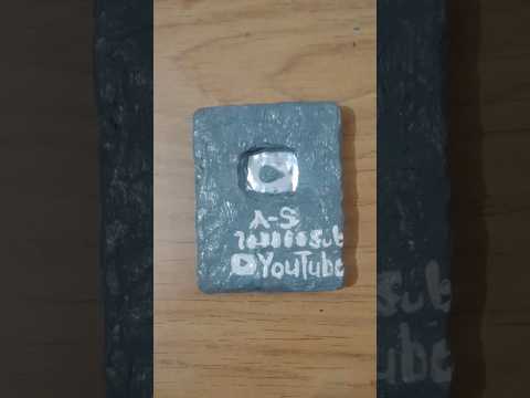 DIY Make Silver Play button || 3d pen use | #shorts #short #diy #3d