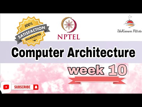 COMPUTER ARCHITECTURE WEEK 10 ASSIGNMENT ANSWERS NPTEL 2024 l NPTEL #nptel #nptelanswer