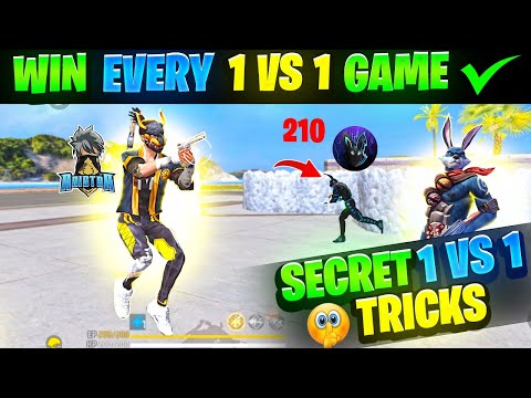 1v1 God Level Custom Tips and Tricks🤯1 vs 1 Free Fire | One Tap Headshot Trick