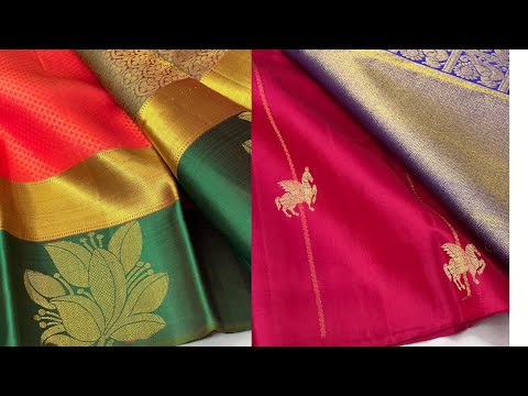 🦋 *EXCLUSIVE KANCHIPURAM FANCY BRIDAL COLLECTIONS 🦋Pure Handloom Made Double BRIDALSELF TISSUEBORDER