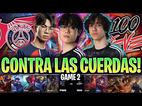 NA CONTRA LAS CUERDAS BUSCA LA REMONTADA!  | PSG vs 100 Game 2 RESUMEN WORLDS PLAY IN 2024 LVP