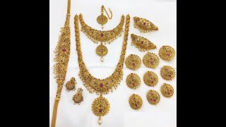 New Arrival CZ Bridal Jewellery Sets Collection With Price | 1gram gold Jewellery