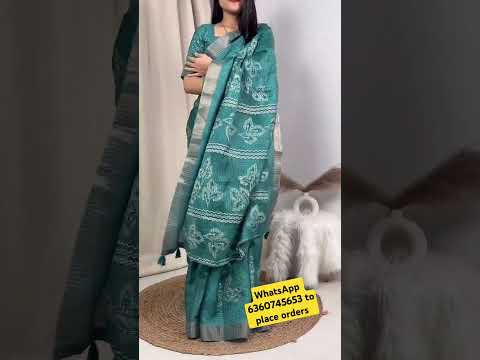 Cotton sarees with mirror work #sarees #shorts #videos