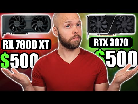 Are $500 GPUs Getting Better or Worse | AMD 7800 XT vs RTX 3070