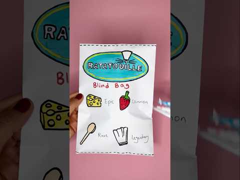 Ratatouille blind bag! #blindbag #papercraft #blindbagopening #asmrunboxing #asmr #diy #diycrafts