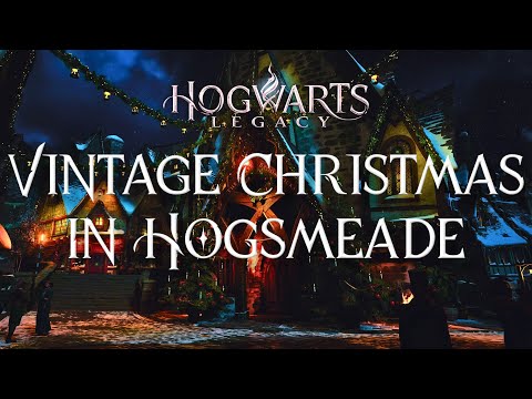 Traditional Christmas Eve In Hogsmeade Village | Harry Potter & Hogwarts Legacy 4K Music & Ambience