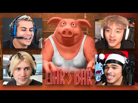 Stable Ronaldo, Max, xQc & JasonTheWeen Play LIAR'S Bar..