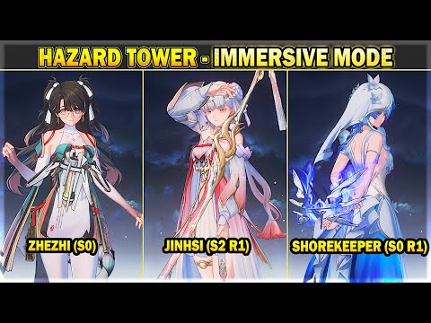 Jinhsi Hypercarry VS Hazard Tower with Immersive Mode (No UI, No Damage Number) | Wuthering Waves