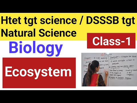 Biology (Ecosystem ) || Htet tgt science preparation/ DSSSB tgt Natural Science