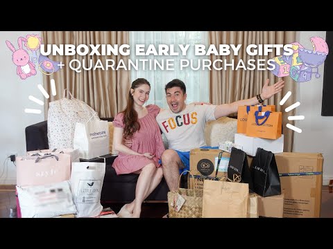 UNBOXING EARLY BABY GIFTS + QUARANTINE PURCHASES | Jessy Mendiola