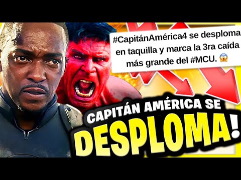 Capitán América 4 SE DESPLOMA en su 2do fin de semana en TAQUILLA 🤣 Fracaso de Disney Marvel