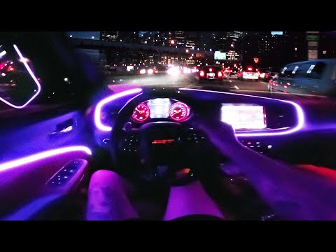 HELLCAT REDEYE NIGHT POV ONE HANDED DRIFTS!!