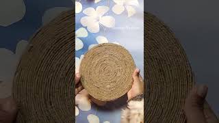 Easy jute rope wall hanging #shorts #shortvideo #short