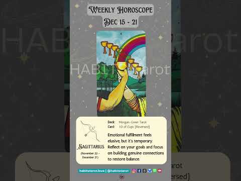 Sagittarius Weekly Horoscope ♐️ | #sagittariushoroscope #sagittariustarottoday #sagittariustarot