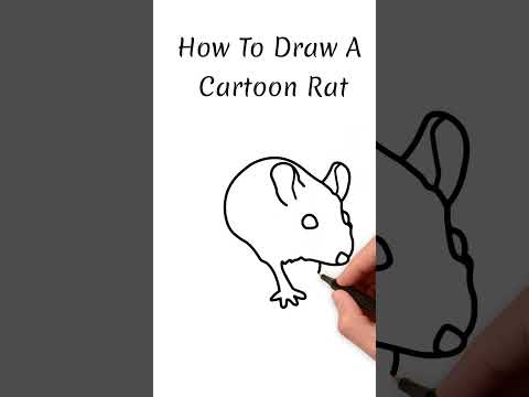 How To Draw A Cartoon Rat #KidsTube