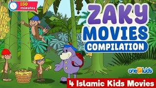 Zaky Movies Compilation | 4 Islamic Kids Movies | 150 Minutes