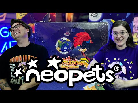 Neopets Battledome TCG learn to play, gameplay & box opening