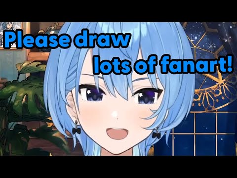 Suisei can't stop admiring herself with her new hair and wants to win over female fans【Hololive】