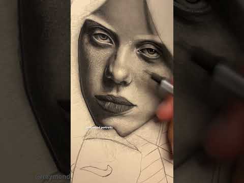 DRAWING BILLIE💙 (tiktok: raymond.portraits) #artistdrawing #art #shortsvideo #billieeilish #artist