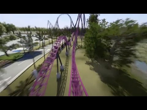 DC Rivals HyperCoaster POV ANIMATION - Point Of View - Warner Bros. Movie World, Gold Coast