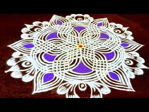 easy and beautiful padi kolam by laks rangoli designs 🌺🌼☘️