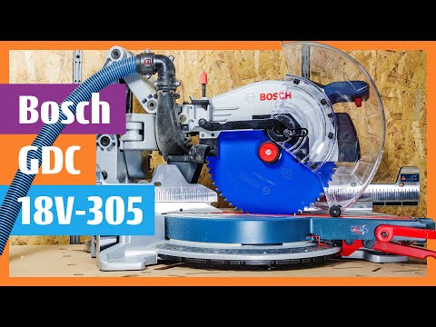 BEST Cordless Mitre Saw? BITURBO Bosch GCM 18V-305 GDC Power Equal to 2000W SPACE-SAVING Glide Arm