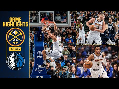 Denver Nuggets vs. Dallas Mavericks Full Game Highlights 📺 | 1/12/25