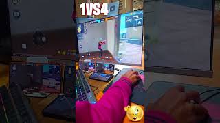 M500 Se 1VS4 Clutch 💀 Hacker level Gameplay 💯 only one tap 💥🎯 GARENA FREE FIRE 💖