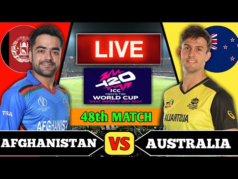 🔴Live: Afghanistan vs Australia T20 World cup Live | AFG vs AUS | Live Cricket Match Today