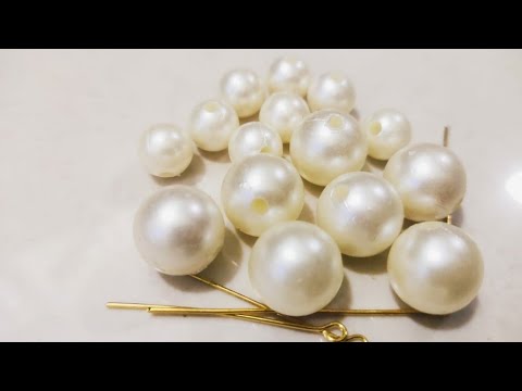 HOW TO MAKE BEAUTIFUL PEARL EARRING AT HOME//DIY//HANDMADE JEWELLERY//HOORIYA STYLE