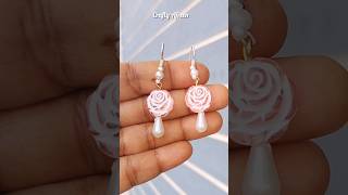 cute 🥰 and easy earrings tutorial 😱😍 #trending #shortsfeed #diyearings #shortsviral #craftyafreen