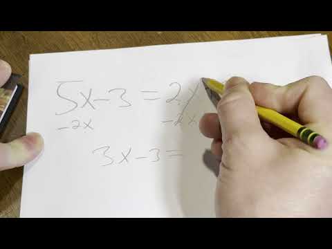 Solve 5x - 3 = 2x + 9 || Superpowered College Algebra 1 || Section 1 || Example 2