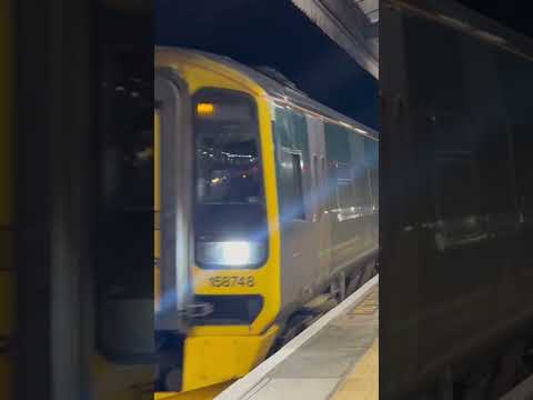 158748 arriving into Exeter St Davids working 2T26 to Pagnton on an eventful evening