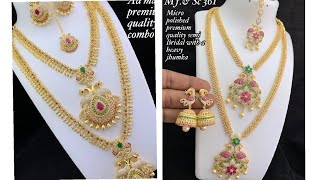 Latest CZ a semi bridal sets/  buy online only/. J💗 T trendy collection