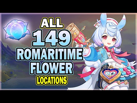 All 149 Romaritime Flower Locations - Efficient Farming Route | Local Specialties Farming Guide