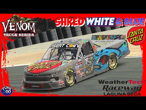 Venom Truck Series: Shred, White, & Blue 90 presented by Insert Coin Racing at Laguna Seca