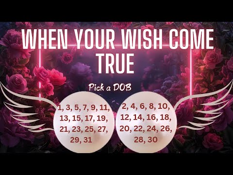 PICK YOUR DOB WHEN YOUR WISH COME TRUE |TAROT READING IN HINDI |@healingtarot111 🌈🎁🎉🦋✨️