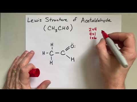 Lewis Structure of Acetaldehyde (CH3CHO)