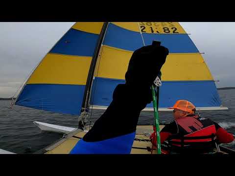 Cold Weather Hobie 16 Sailing