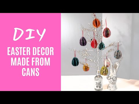 DIY Soda Can Easter Egg Topiary