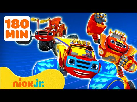 Blaze | Blaze se transforma en un superhéroe, un barco de vapor y MÁS | 3 horas | Nick Jr en Español