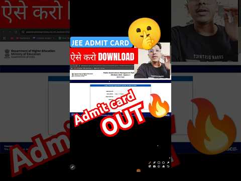 How To Download Jee Mains Admit Card 2025 🤫| Jee Mains Admit Card 2025,Jee Main Admit Card 2025 #jee