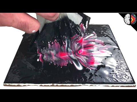 Amazing cells and lacing with reverse flower dip pour