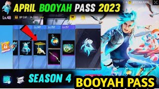 NEXT BOOYAH PASS IN FREE FIRE | APRIL BOOYAH PASS FREE FIRE 2023 | SEASON 4 BOOYAH PASS FREE FIRE