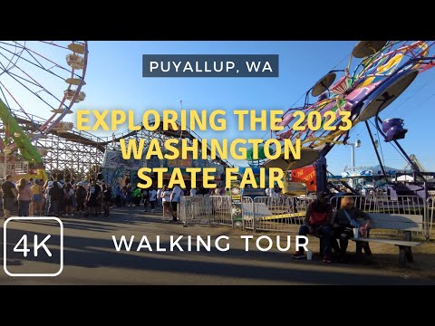 A Day at the Washington State Fair: A 4K Walking Tour of Rides, Food, and Fun